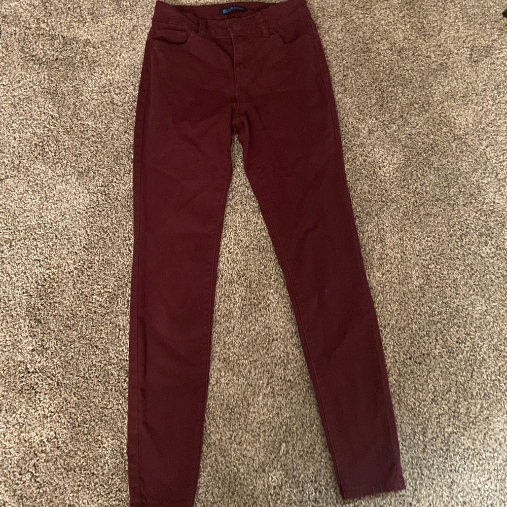 Burgundy BLUESPICE high waisted pants
